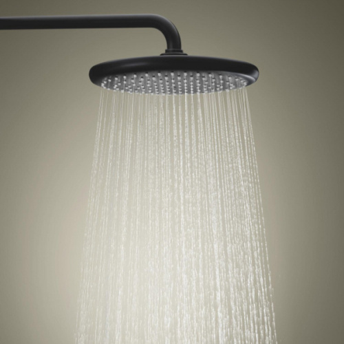 Душевая стойка Grohe Tempesta с термостатом черная, с термостатом - фото 6