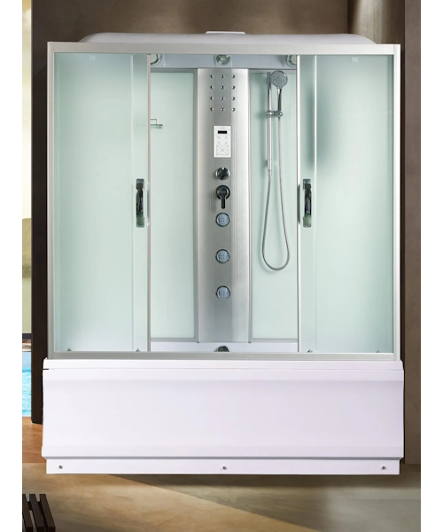 Душевой бокс River Sena 150x70 см с поддоном стекло матовое - фото 2