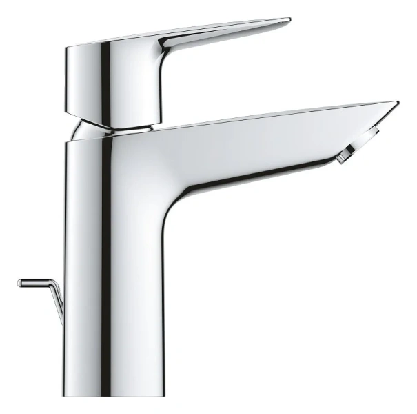 Смеситель для раковины Grohe BauEdge хром, из латуни, округлая форма, с донным клапаном - фото 5