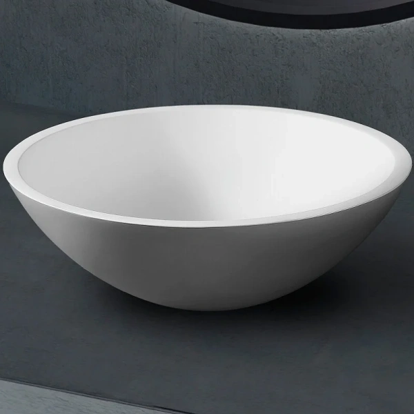 Раковина Abber Stein 40 см белая матовая - фото 1