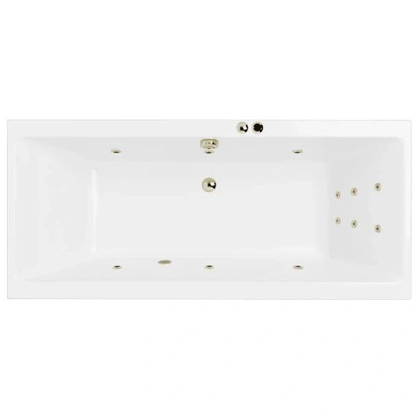 Ванна гидромассажная Excellent Pryzmat Line 180 x 80 см, белый/бронза, WAEX.PRY18.LINE.BR - фото 1