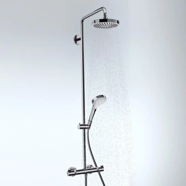 Душевая стойка Hansgrohe Croma Select S белый/хром - фото 3