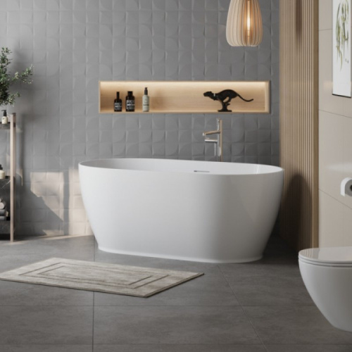 Ванна акриловая BelBagno 170x80 см отдельностоящая белая - фото 2