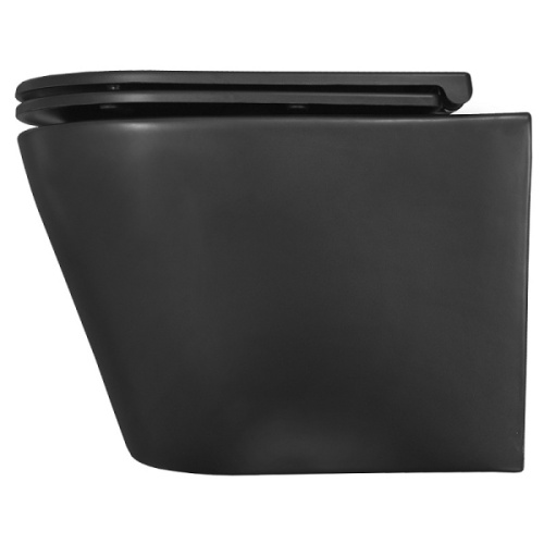 Унитаз подвесной Azario Teramo черный матовый, черные - фото 6