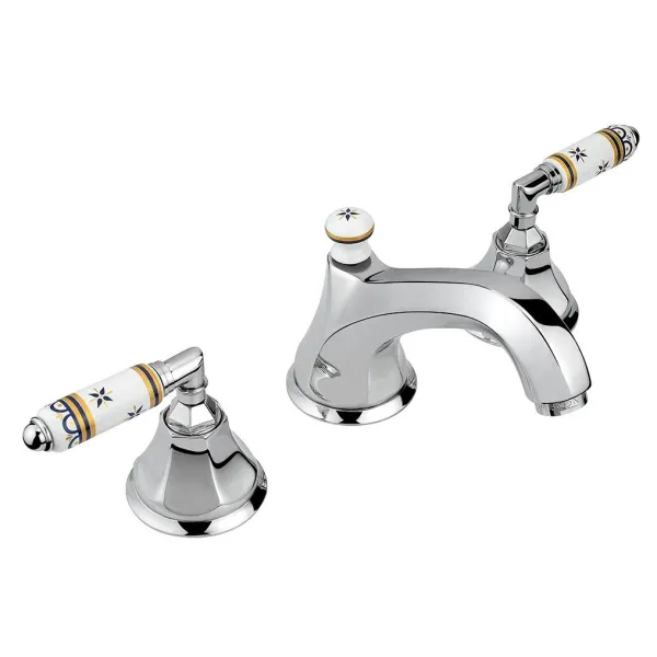 Смеситель для раковины, ручка 06D Full Decorated Ceramics, Nicolazzi Teide 1908