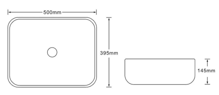 Раковина SantiLine 50 см черный мрамор - фото 2