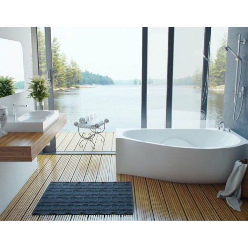 Ванна из литьевого мрамора Эстет Грация 170x94 см белая матовая, правая, без гидромассажа, большие - фото 5