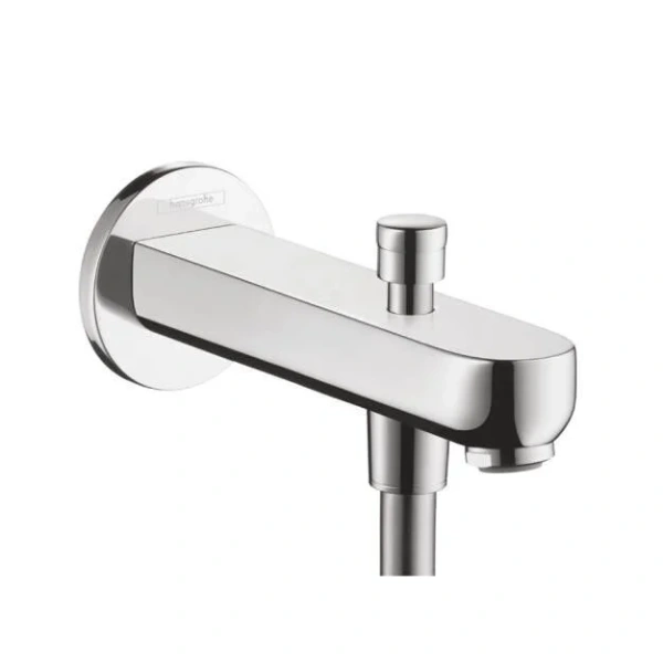 Излив на ванну с переключателем на душ Hansgrohe Metris S, хром - фото 1
