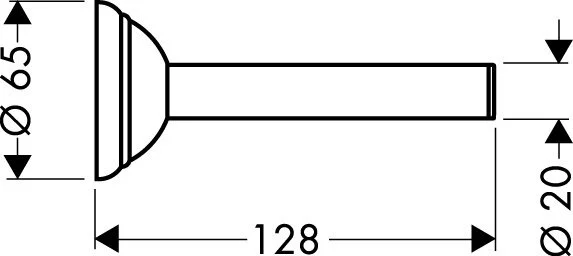 Бумагодержатель, цвет хром-золото, Axor Carlton, по запросу - фото 2