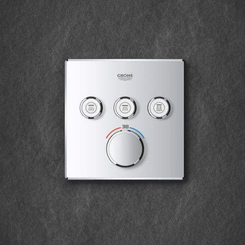 Смеситель для душа Grohe Grohtherm SmartControl термостатический хром, скрытого монтажа, встраиваемые в стену - фото 6
