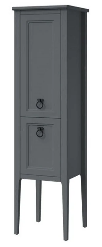 Шкаф-пенал напольный Caprigo Jersey 43 см графит, левый - фото 1