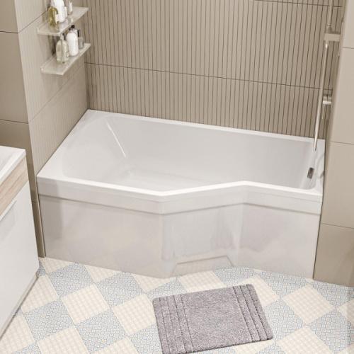 Ванна акриловая 1Marka Convey 150х75 см асимметричная, левая, асимметричные - фото 5