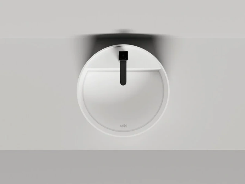 Раковина Salini Armonia Round Top 02 45 см белая матовая, в форме чаши, круглой формы - фото 5