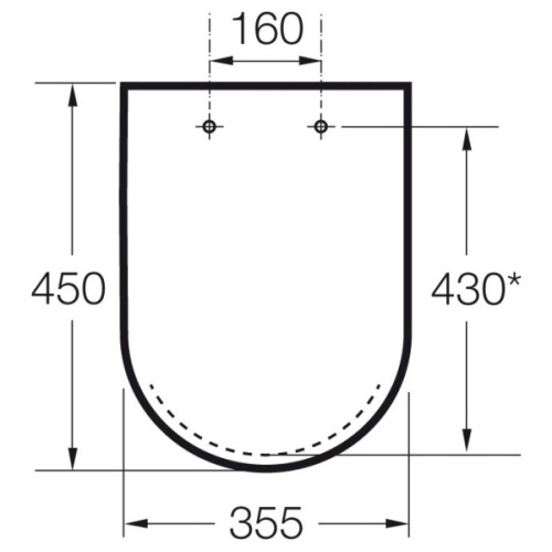 Сиденье для унитаза, soft close, Roca Dama-N 801782004 - фото 2