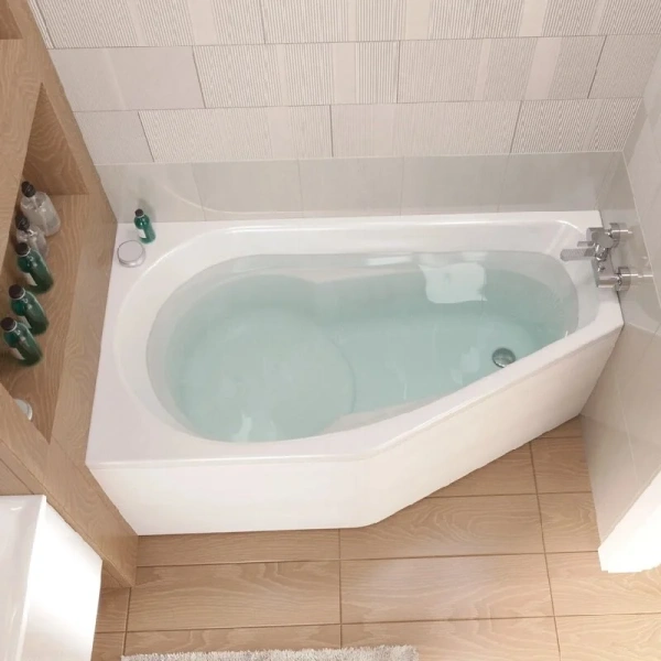 Ванна акриловая 1Marka Deep 01ди1580л/01ди1580п, 150 x 80 см, левая/правая, цвет белый, белые - фото 7