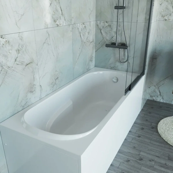 Ванна акриловая Vincea VBT-2A170-FR, 170 x 75 см, белая, прямоугольные - фото 5