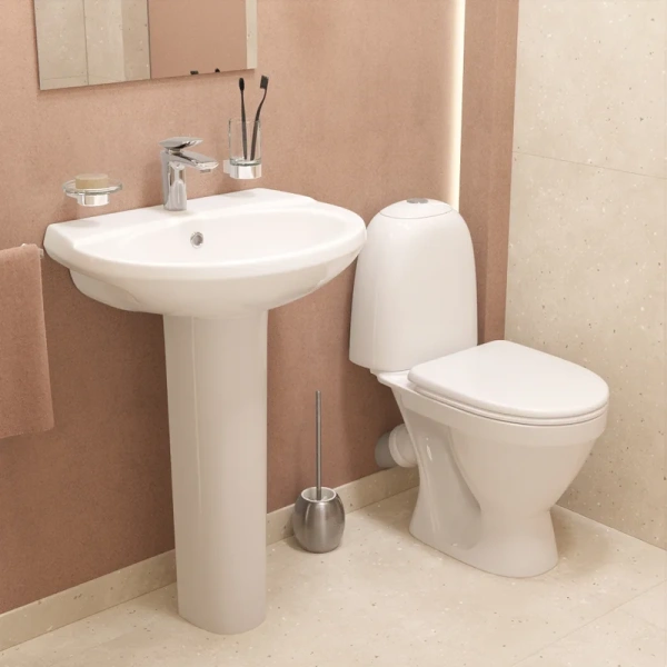 Унитаз компакт Sanita Виктория белый - фото 4