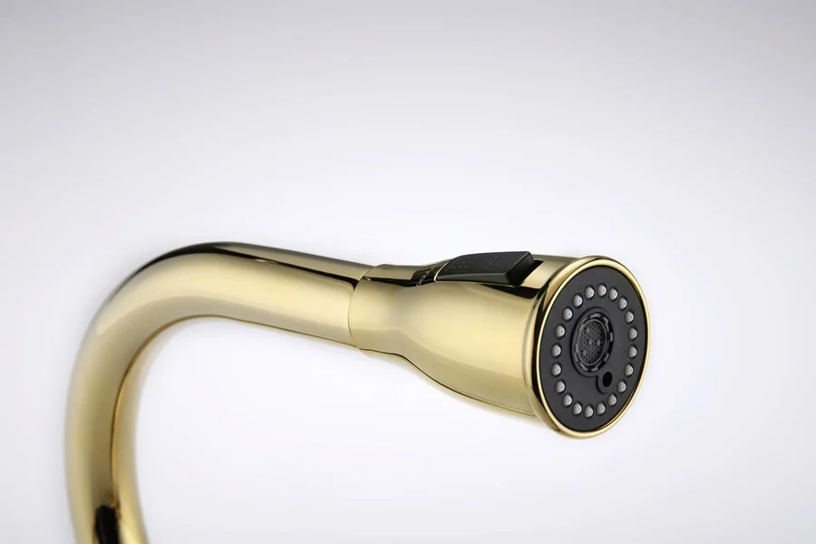 Смеситель для кухни Paulmark Lange золото, в наличии - фото 10