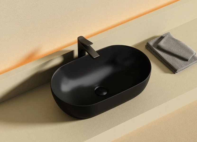 Раковина Ceramica Nova Twist 50 см черная матовая - фото 4