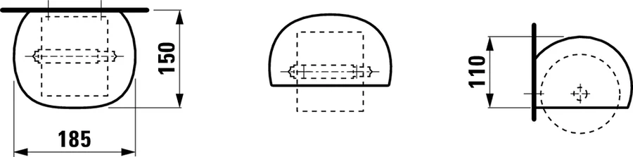 Бумагодержатель Laufen Ilbagnoalessi One белый - фото 2