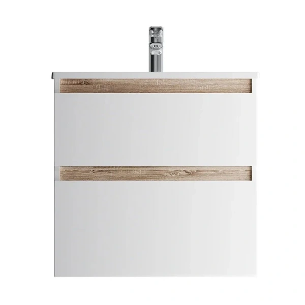 Тумба с раковиной подвесная Am.Pm X-Joy M85AFHX0652 65 см с двумя ящиками - фото 1