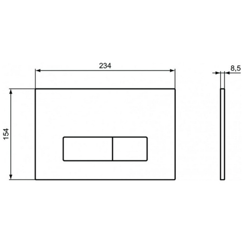 Клавиша смыва Ideal Standard ProSys Oleas черная - фото 4