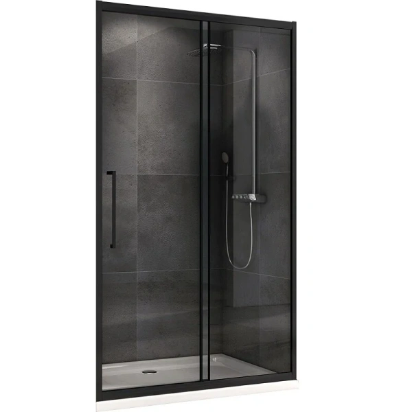 Душевая дверь в нишу Abber Schwarzer Diamant AG30120H 120 см раздвижная