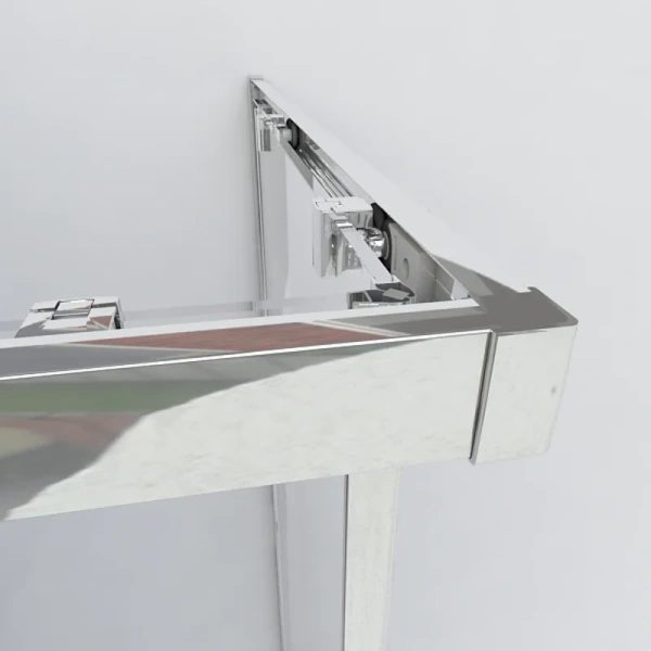 Душевой уголок Vincea Garda 120х120 см профиль черный, стекло тонированное, недорогие, стеклянные, угловые, без поддона - фото 6