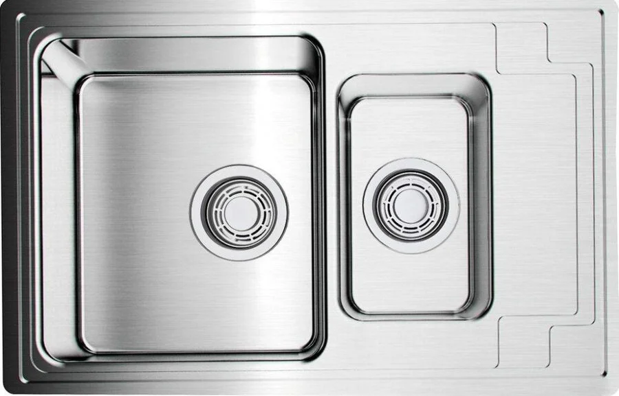 Мойка для кухни Omoikiri Mizu 78-2-IN 78 см нержавеющая сталь - фото 1