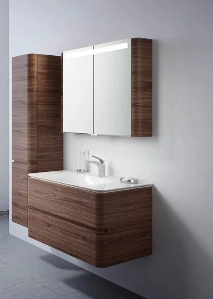 Шкаф-пенал подвесной Am.Pm Sensation 40 см левый орех, в наличии index_1 - фото 10