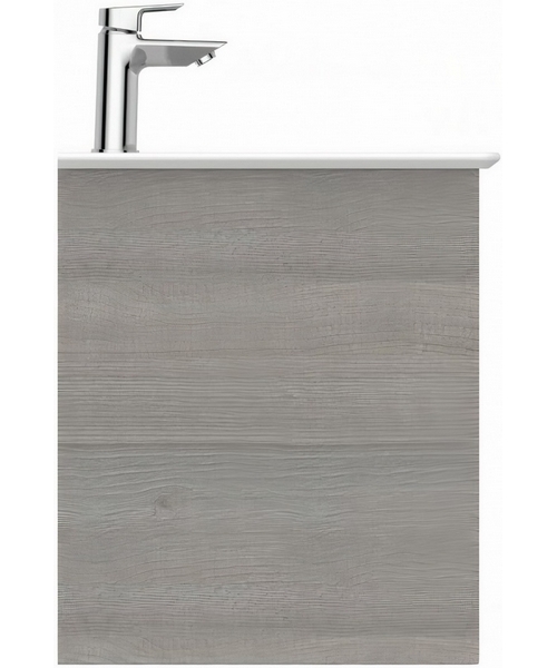 Тумба под раковину подвесная Ideal Standard Connect Air 60 см светло-серое дерево, белый матовый, 60 см - фото 6