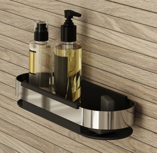 Полочка для ванной IDDIS нержавеющая сталь - фото 3