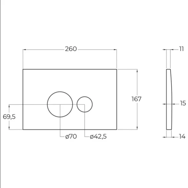 Инсталляция для унитаза BelBagno кнопка хром, настенные, напольные - фото 7