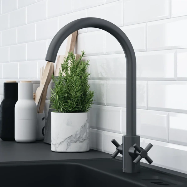 Смеситель для кухни Damixa Neo Classic графит, современные, hi-tech - фото 3