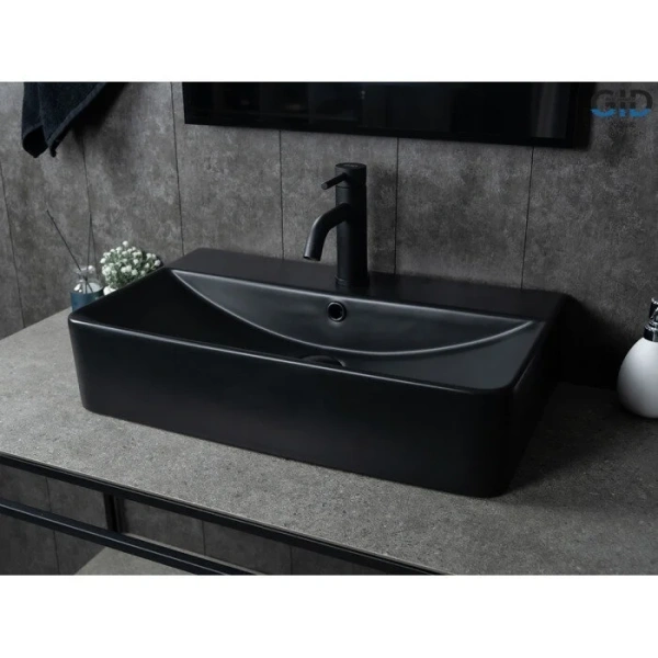 Раковина GID Geometrico Bm1344 61 см черная - фото 4