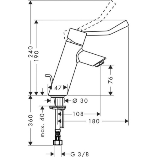 Смеситель для раковины Hansgrohe Talis 32035000 - фото 2