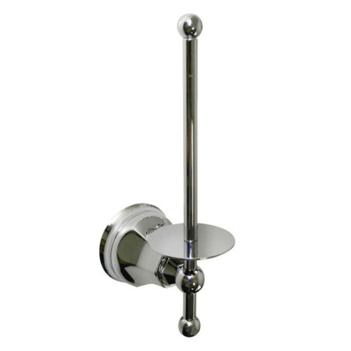 Бумагодержатель вертикальный для ванной, шлифованный хром, Nicolazzi Teide - фото 1