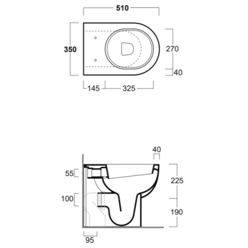 Унитаз напольный Simas E-line EL 01 - фото 3