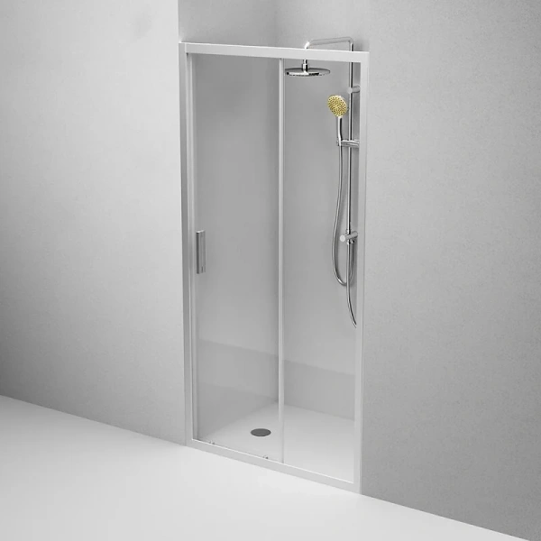 Душевая дверь в нишу AM.PM Gem Solo 100 см профиль хром стекло прозрачное, 100 см - фото 3