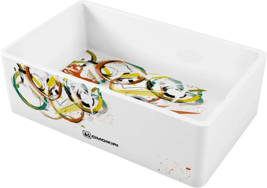 Мойка для кухни Omoikiri Mikura 76-TOKYO 3 76 см белая - фото 1