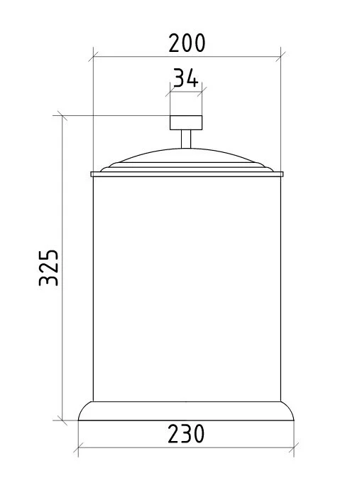 Мусорное ведро Boheme Royal Cristal бронза, классические, ретро, декорированные - фото 2