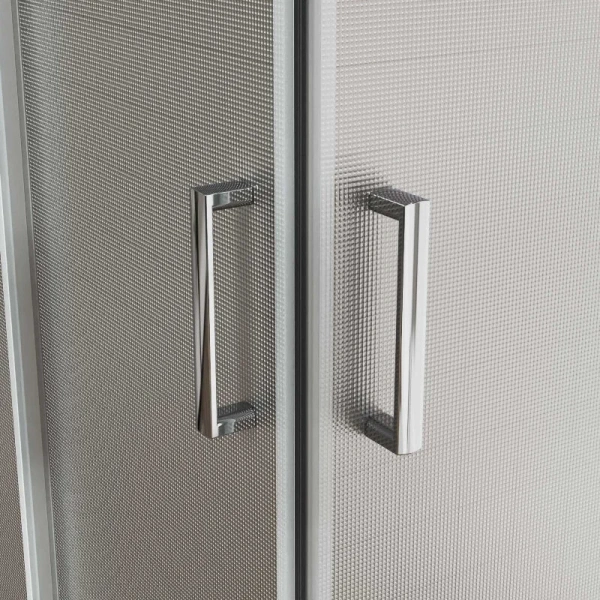 Душевой уголок Vincea City 100х90 см профиль хром стекло текстурное - фото 4