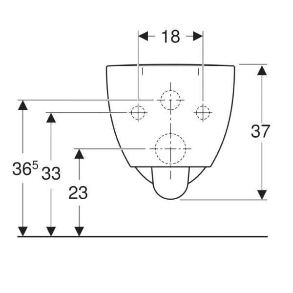 Унитаз подвесной Geberit Renova Comfort 500.694.01.1, безободковые, сиденье с микролифтом  - фото 6