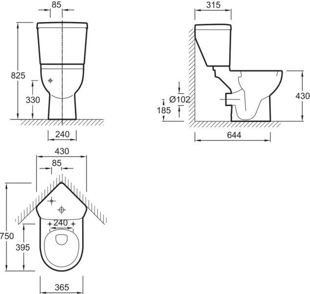 Бачок для унитаза Jacob Delafon Odeon Up угловой, нет в наличии index_3 - фото 8