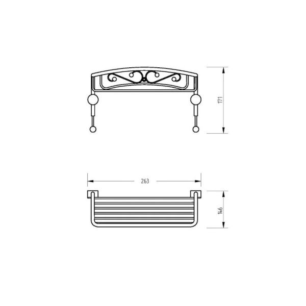 Решетка для ванной Migliore Complementi бронза, классические, ретро, декорированные - фото 2