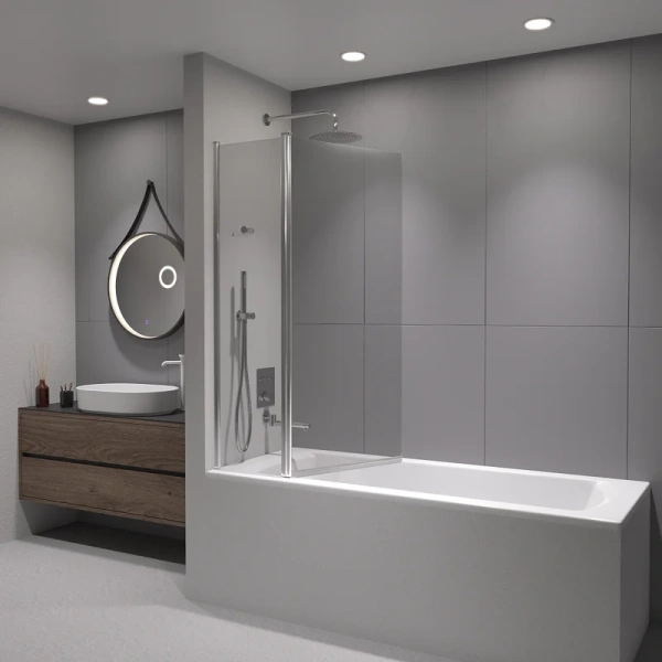 Шторка для ванны RGW Screens SC-11 140х100 см профиль хром, хромированный профиль - фото 5