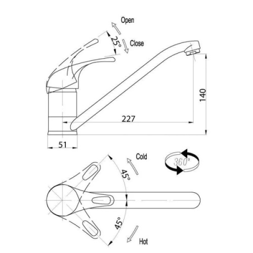 Смеситель для кухни BelBagno Corso хром - фото 2