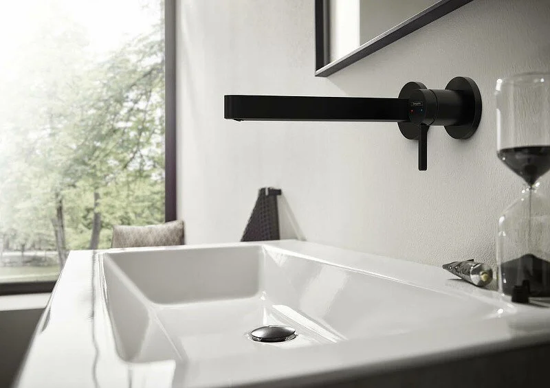 Смеситель для раковины Hansgrohe Finoris черный матовый, современные, hi-tech - фото 3