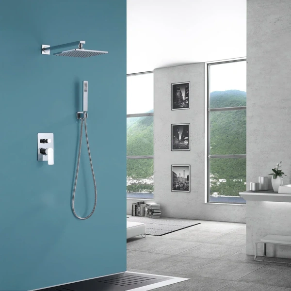 Душевой комплект Abber Weiss Insel белый/хром, хром - фото 3