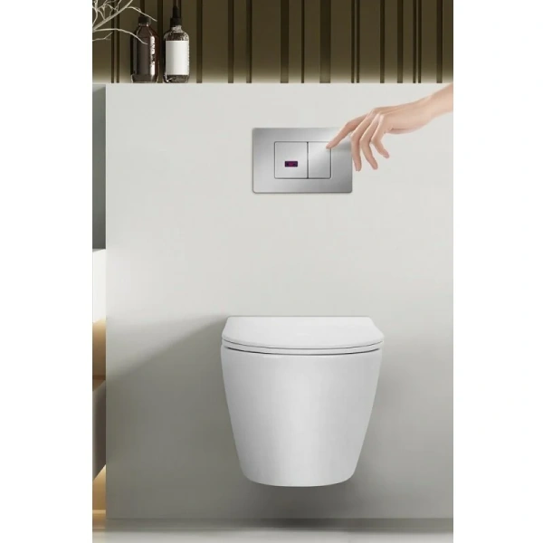 Клавиша смыва Abber хром глянцевый - фото 3